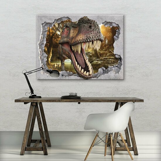 Hole - Dinosaur Canvas Schilderij PP11035O1