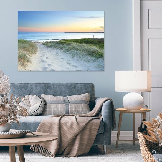 Landscape nature beach ocean Canvas Schilderij PP14535O1