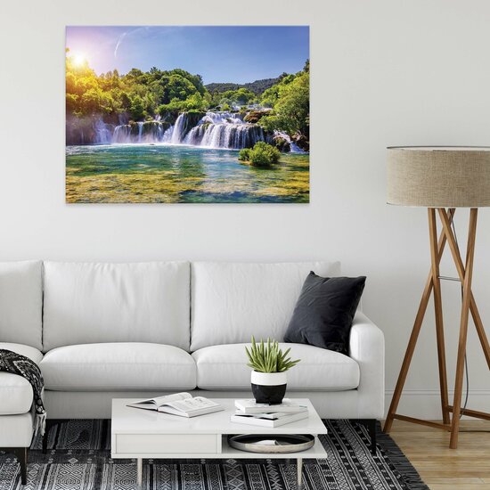 Lanscape nature waterfall forest Canvas Schilderij PP14506O1