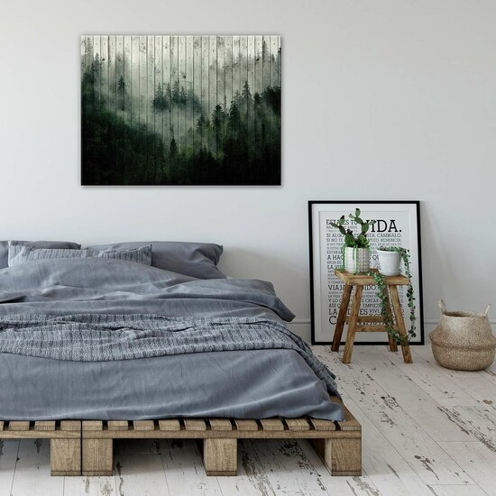 Forest Fog Canvas Schilderij PP13552O1