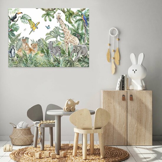 For children jungle animals Canvas Schilderij PP14522O1