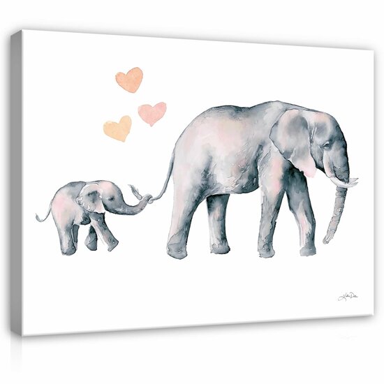 For Children Animals Elephants Boho Canvas Schilderij PP14399O1