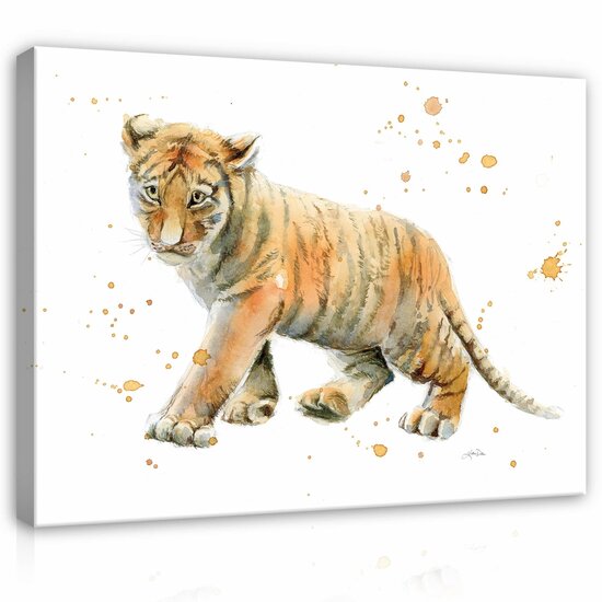 For Children Animals Tiger Cat Canvas Schilderij PP14389O1