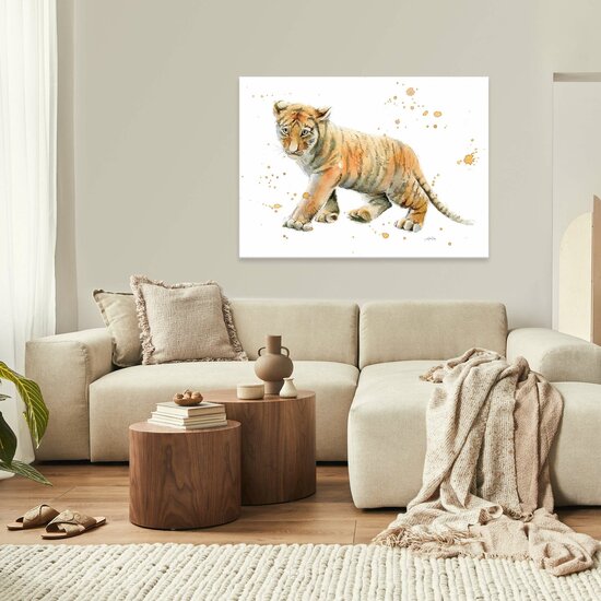 For Children Animals Tiger Cat Canvas Schilderij PP14389O1