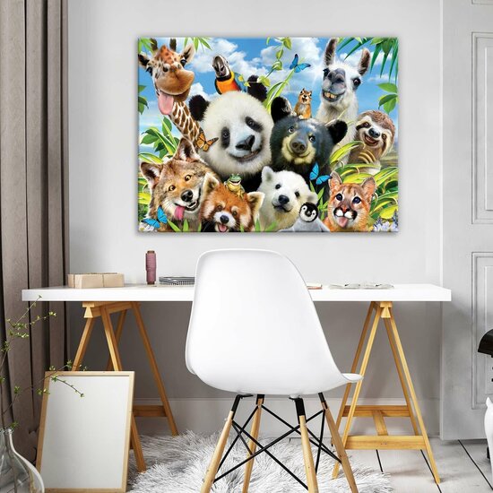 funny animals- selfies Canvas Schilderij PP12871O1