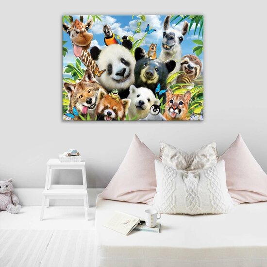 funny animals- selfies Canvas Schilderij PP12871O1