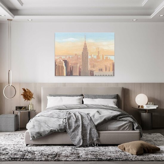 Miasto New York Wieżowiec Niebo Canvas Schilderij PP14366O1