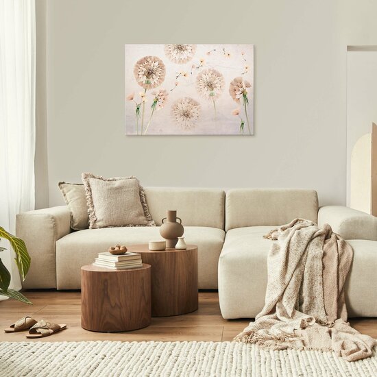 Nature Flowers Dandelions Pastel Art Canvas Schilderij PP14104O1