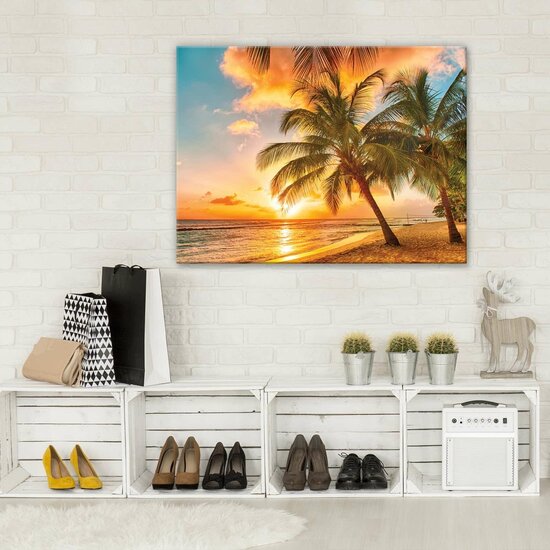 Sunny Tropics Canvas Schilderij PP2467O1