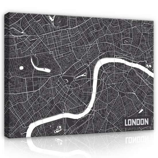 London Map Canvas Schilderij PP12732O1