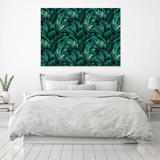 Nature leaves tropical monstera Canvas Schilderij PP14528O1