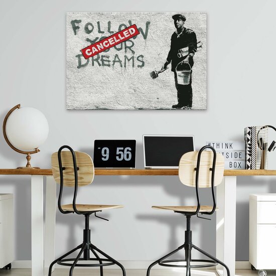 Banksy Canvas Schilderij PP2032O1