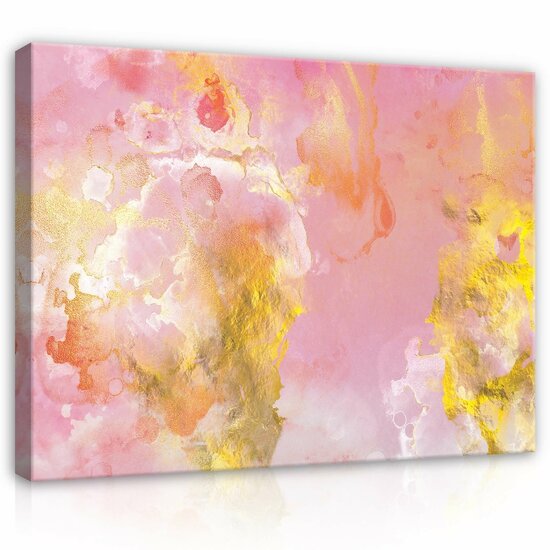 Marble in rose and gold Canvas Schilderij PP13710O1