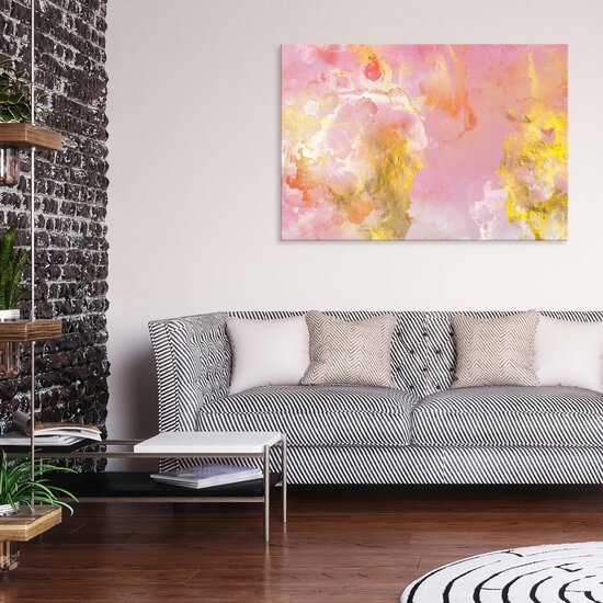 Marble in rose and gold Canvas Schilderij PP13710O1