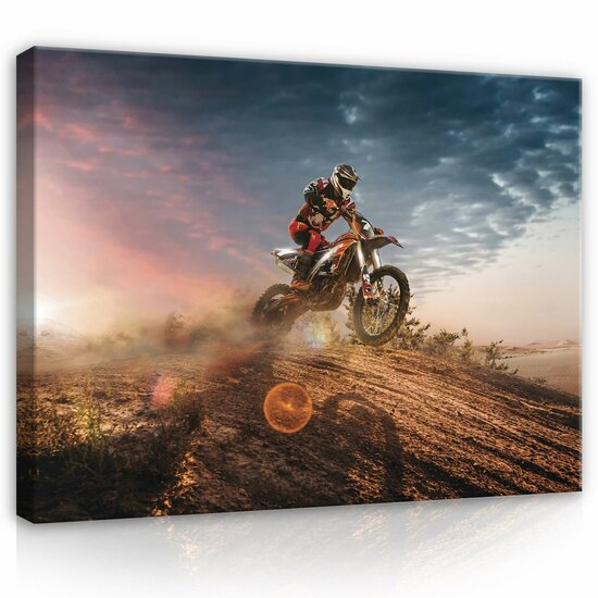 Cross Motorbike Canvas Schilderij PP13893O1