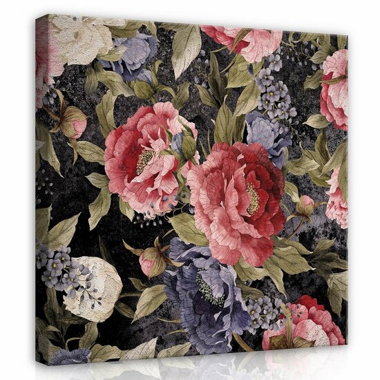 Flowers Peony Canvas Schilderij PP13545O2