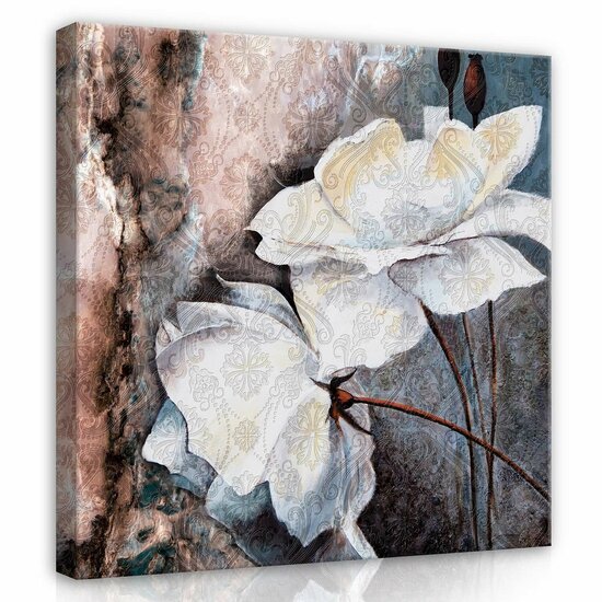 Flowers Art Canvas Schilderij PP13528O2