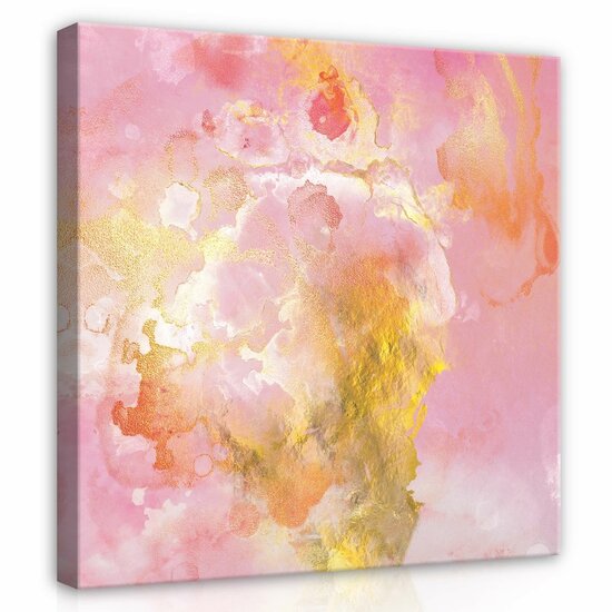 Marble in rose and gold Canvas Schilderij PP13710O2