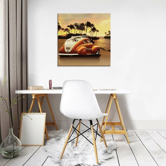 Beetle on the Beach Canvas Schilderij PP20317O2