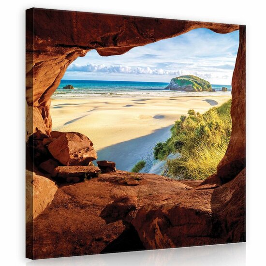 Canyon-Beach, Sea Canvas Schilderij PP10259O2