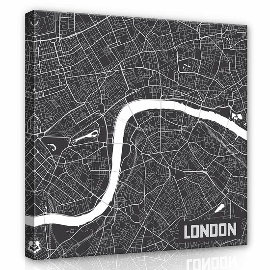 London Map Canvas Schilderij PP12732O2