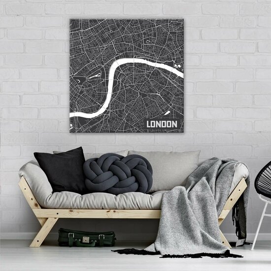 London Map Canvas Schilderij PP12732O2