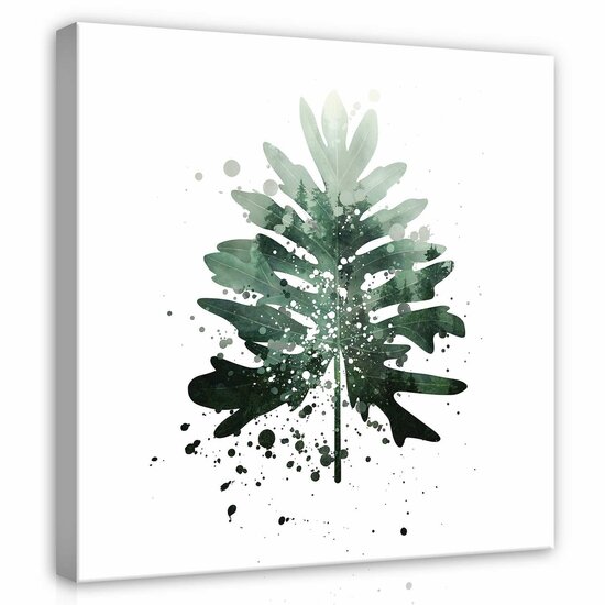 Leaf forest fog Canvas Schilderij PP13753O2