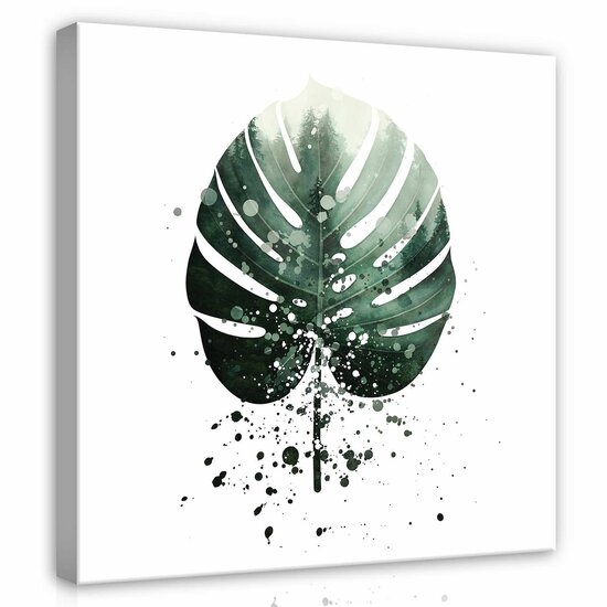 Leaf forest fog Canvas Schilderij PP13752O2