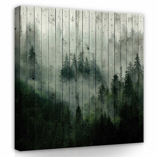 Forest Fog Canvas Schilderij PP13552O2