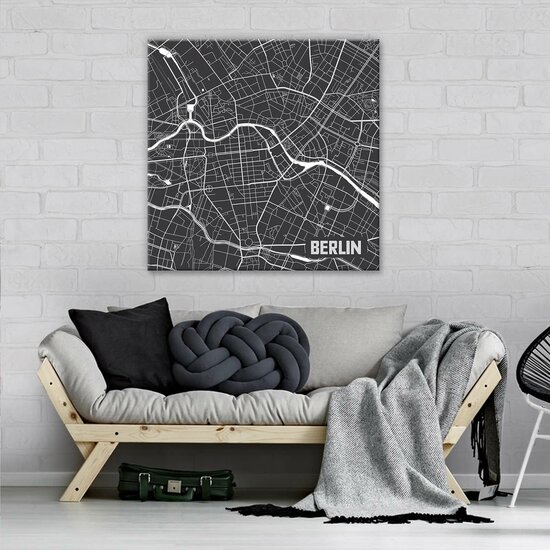 Berlin Map Canvas Schilderij PP12731O2