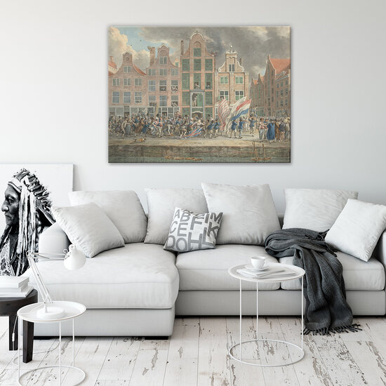 Rijksmuseum Canvas Anti-Engelse Demonstratie Rotterdam RMC61