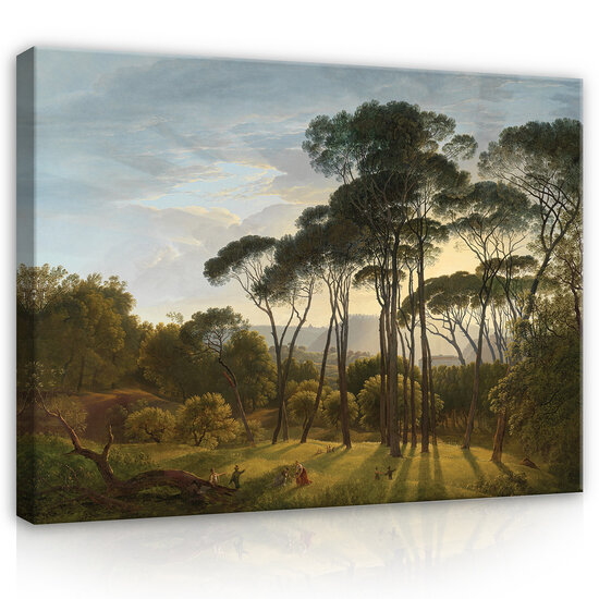 Rijksmuseum Canvas Italiaans Landschap met parasoldennen Hendrik Voogd RMC1