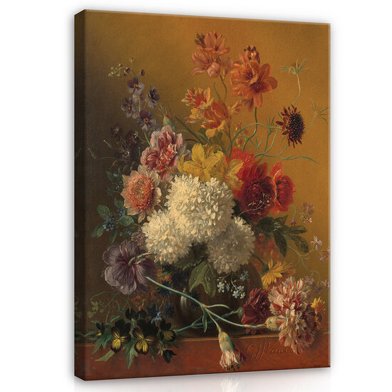 Rijksmuseum Canvas Stilleven met bloemen Georgius Jacobus Johannes van Os RMC11