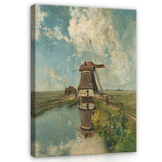 Rijksmuseum Canvas Molen Poldervaart in de maand Juli RMC16