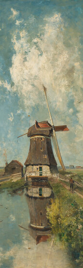 Rijksmuseum Canvas Molen Poldervaart in de maand Juli RMC16