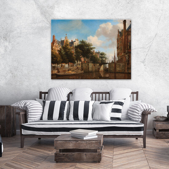 Rijksmuseum Canvas Amsterdam Stadsgezicht Haarlemmersluis RMC27