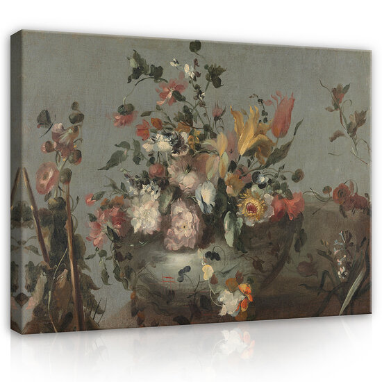 Rijksmuseum Canvas Bloemen Anoniem 1700 - 1799 RMC34