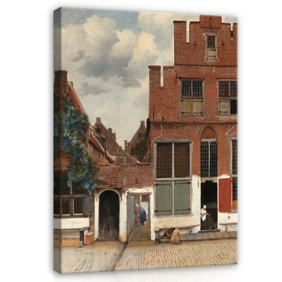 Rijksmuseum Canvas Gezicht op Huizen in Delft Johannes Vermeer RMC40
