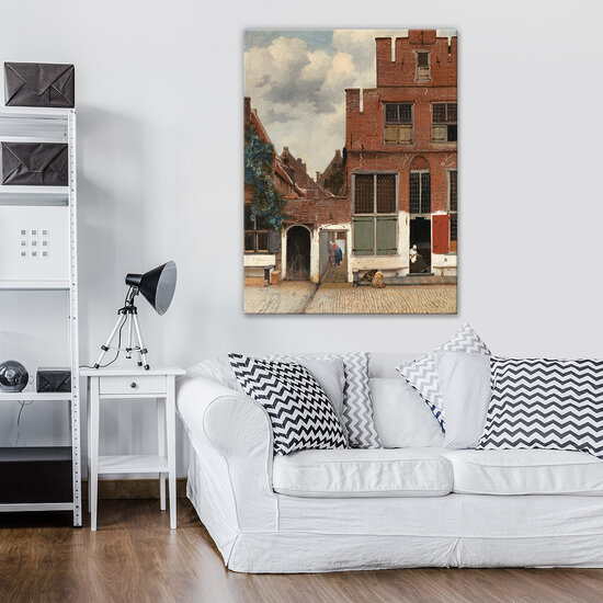 Rijksmuseum Canvas Gezicht op Huizen in Delft Johannes Vermeer RMC40