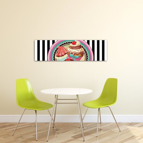 Pin Up Cupcakes Canvas Schilderij PP20223O3