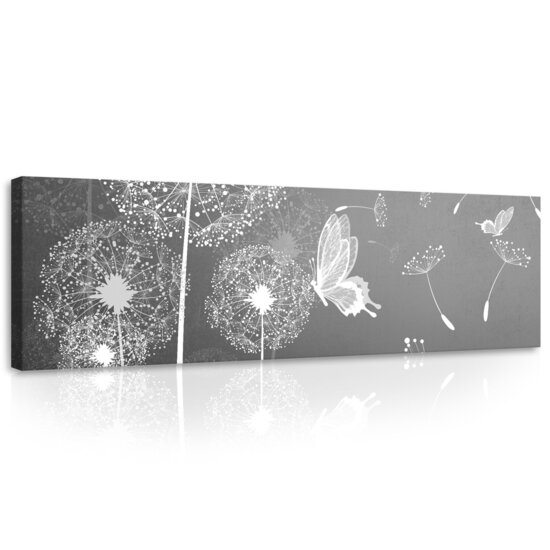 Dandelions and Butterflies Canvas Schilderij PP10158O3