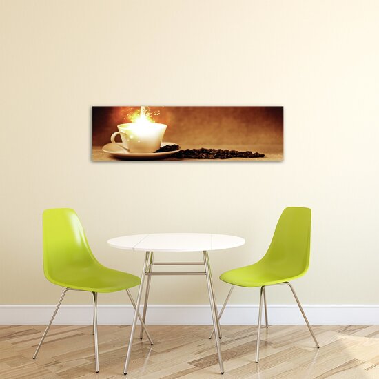 Flaming Coffee Canvas Schilderij PP20227O3