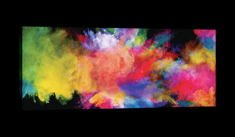 Multicolour Powder Explosion Canvas Schilderij PP20174O3