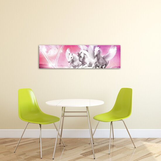 Pegasus on Pink Background Canvas Schilderij PP20280O3