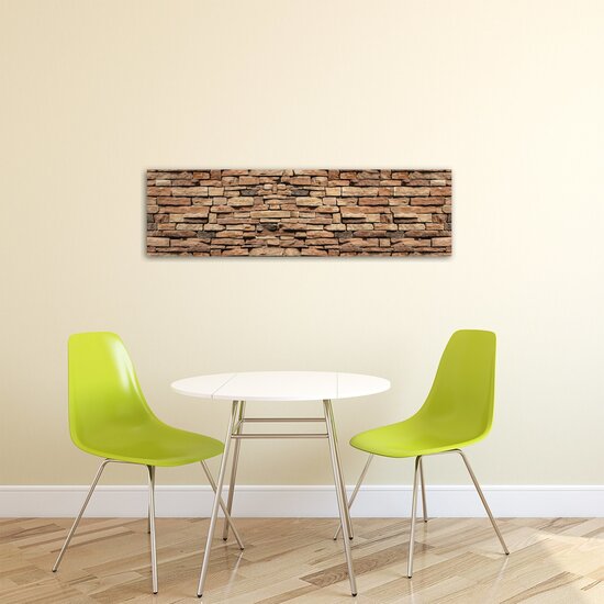 Brown Brickwall Canvas Schilderij PP20131O3