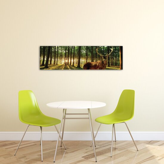 Deer in Sunny Forest  Canvas Schilderij PP20282O3