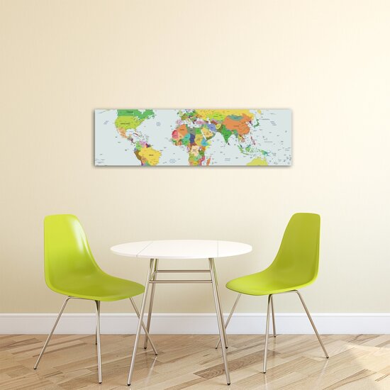 Physical World Map Canvas Schilderij PP20263O3