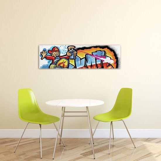 Colourful Graffiti Skate Canvas Schilderij PP20203O3