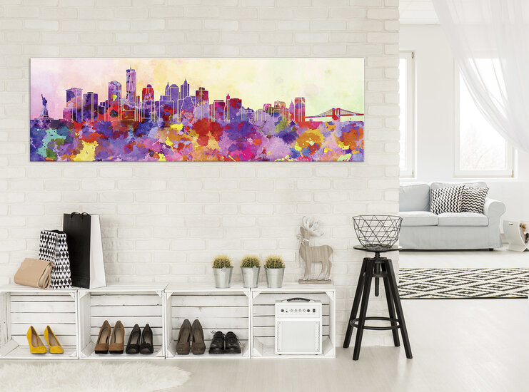 Colourful City Canvas Schilderij PP10634O3