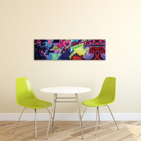 Colourful Abstract Graffiti Canvas Schilderij PP20207O3